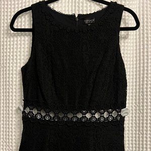 Topshop Black Lace Dress with Waist Cut-Outs - Small - BRAND NEW!